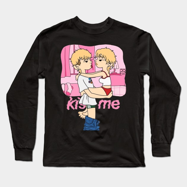 kiss me Long Sleeve T-Shirt by Ranger Verg